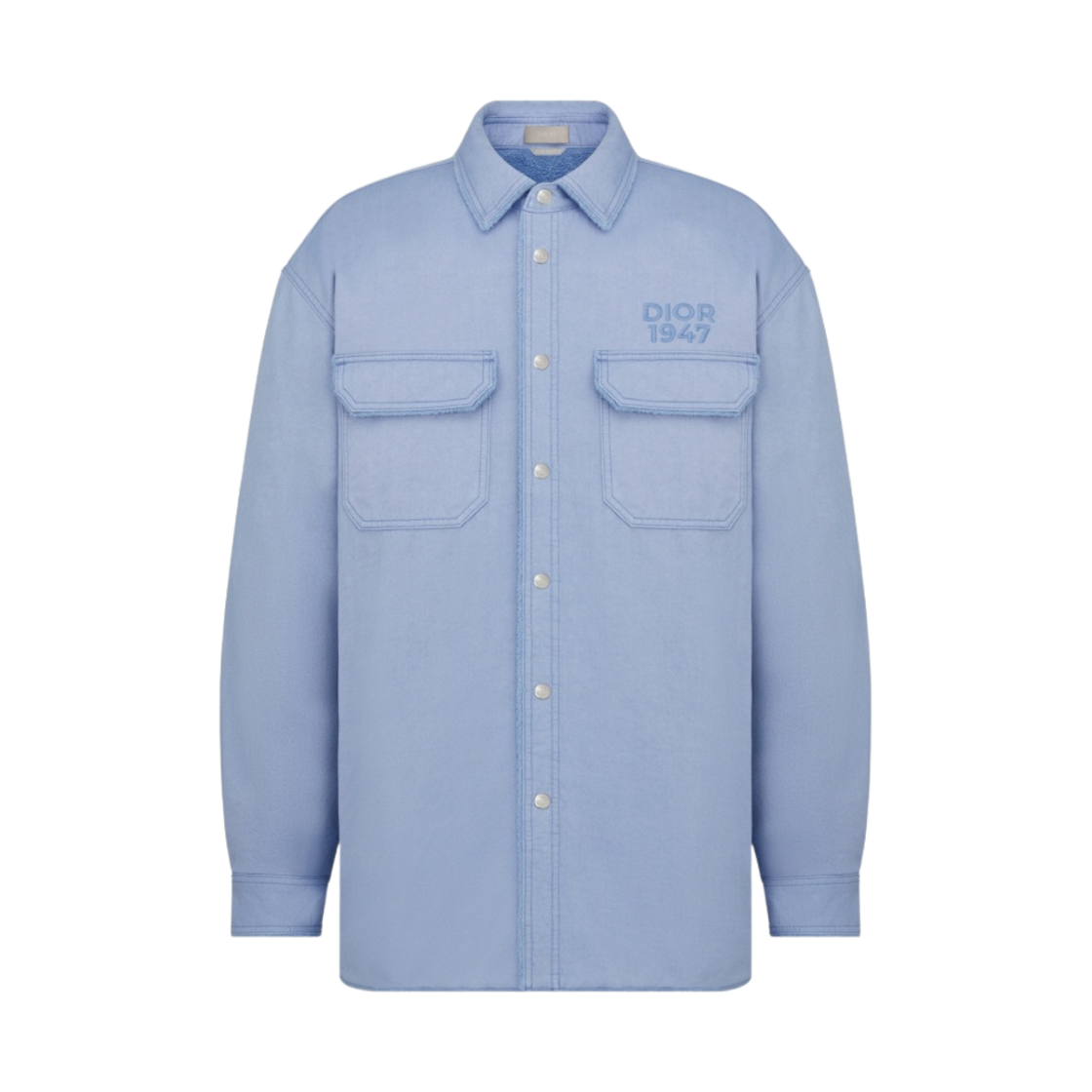 디올 코튼 개버딘 오버셔츠 블루(Dior Cotton Gabardine Overshirt Blue) - 1