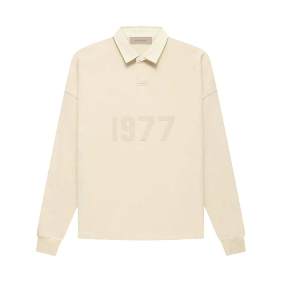 에센셜 1977 헨리 럭비 롱슬리브 폴로 에그 쉘 - 22FW(Essentials 1977 Henley Rugby Long Sleeve Polo Egg Shell - 22FW)