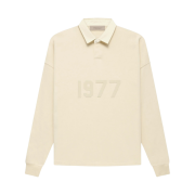 Essentials 1977 Henley Rugby Long Sleeve Polo Egg Shell - 22FW