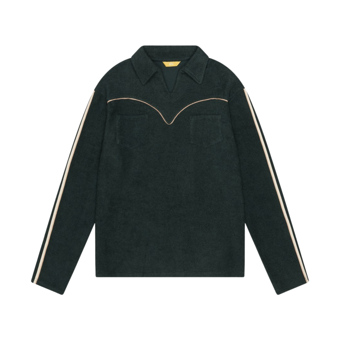 KODCTS03M10DG Kyo Sporty Western Double Pocket Tee Dark Green