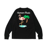 Human Made Flamingo L/S T-Shirt Black