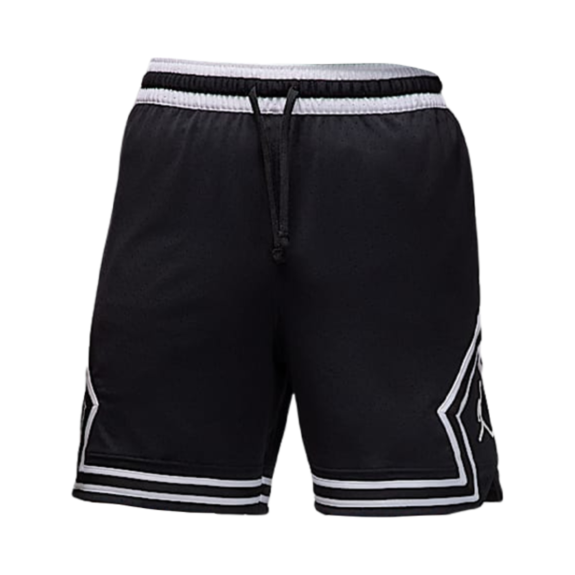 조던 스포츠 드라이핏 메쉬 다이아몬드 쇼츠 블랙 화이트(Jordan Sport Dri-Fit Mesh Diamond Shorts Black White)