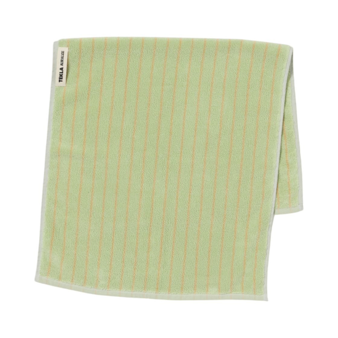 테클라 x 오라리 핸드 타월 라이트 모스 스트라이프(Tekla x Auralee Hand Towel Light Moss Stripes)