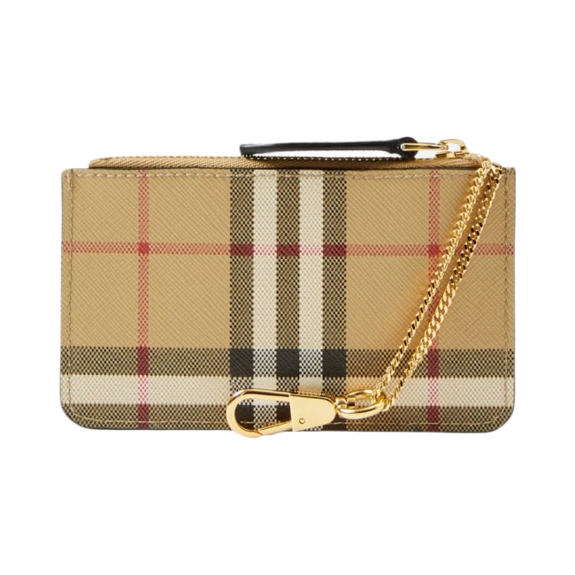 버버리 체크 코인 케이스 스트랩 아카이브 베이지(Burberry Check Coin Case with Strap Archive Beige) - 3