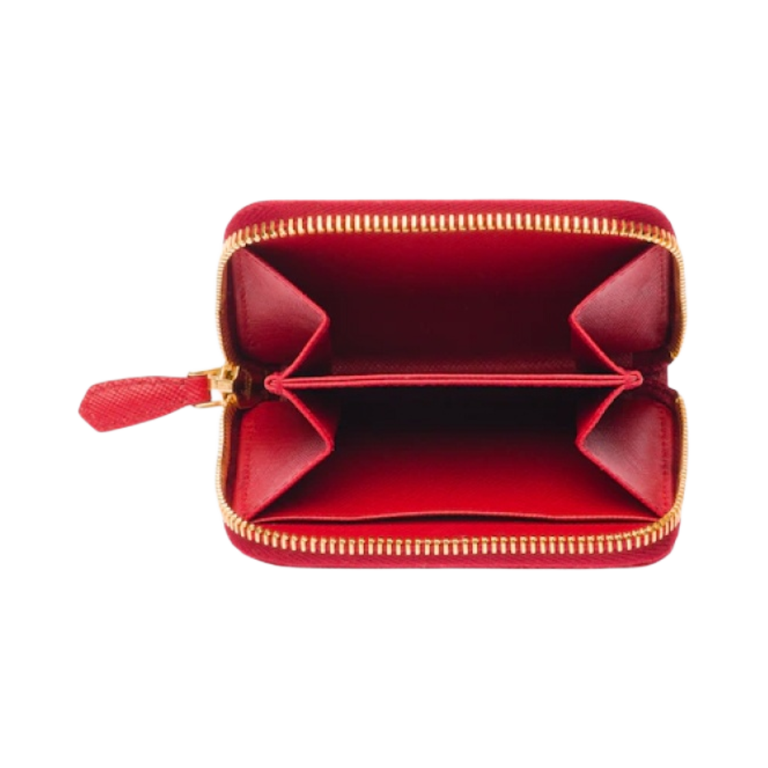 프라다 사피아노 레더 코인 퍼스 파이어리 레드(Prada Saffiano Leather Coin Purse Fiery Red) - 2
