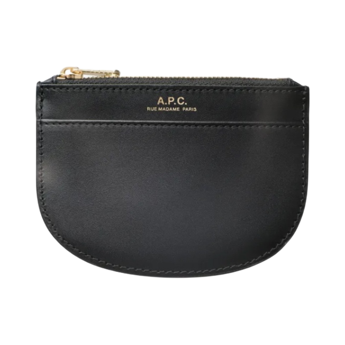 PXAWV-F63439-LZZ A.P.C. Demi-Lune New Coin Purse Black