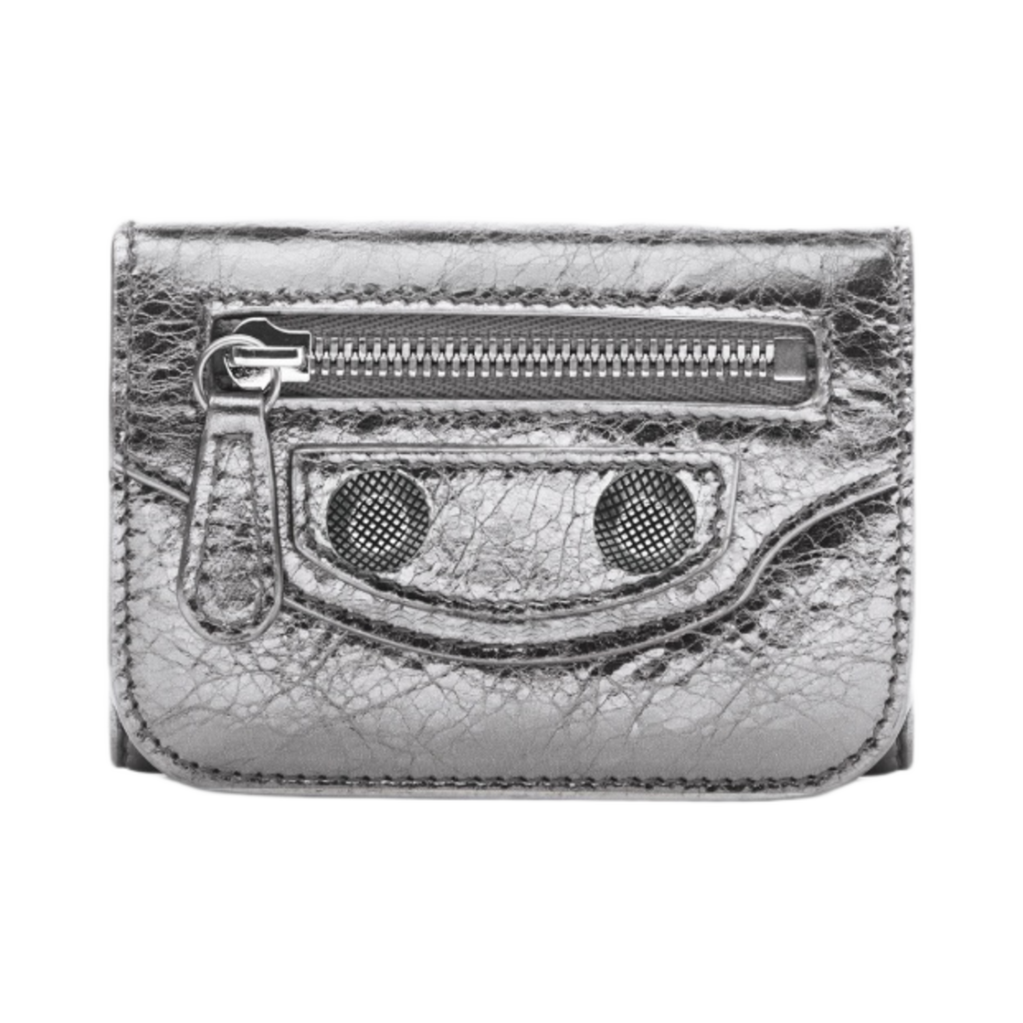 발렌시아가 르 카골 미니 지갑 메탈라이즈드 실버(Balenciaga Le Cagole Mini Wallet Metallized Silver) - 1