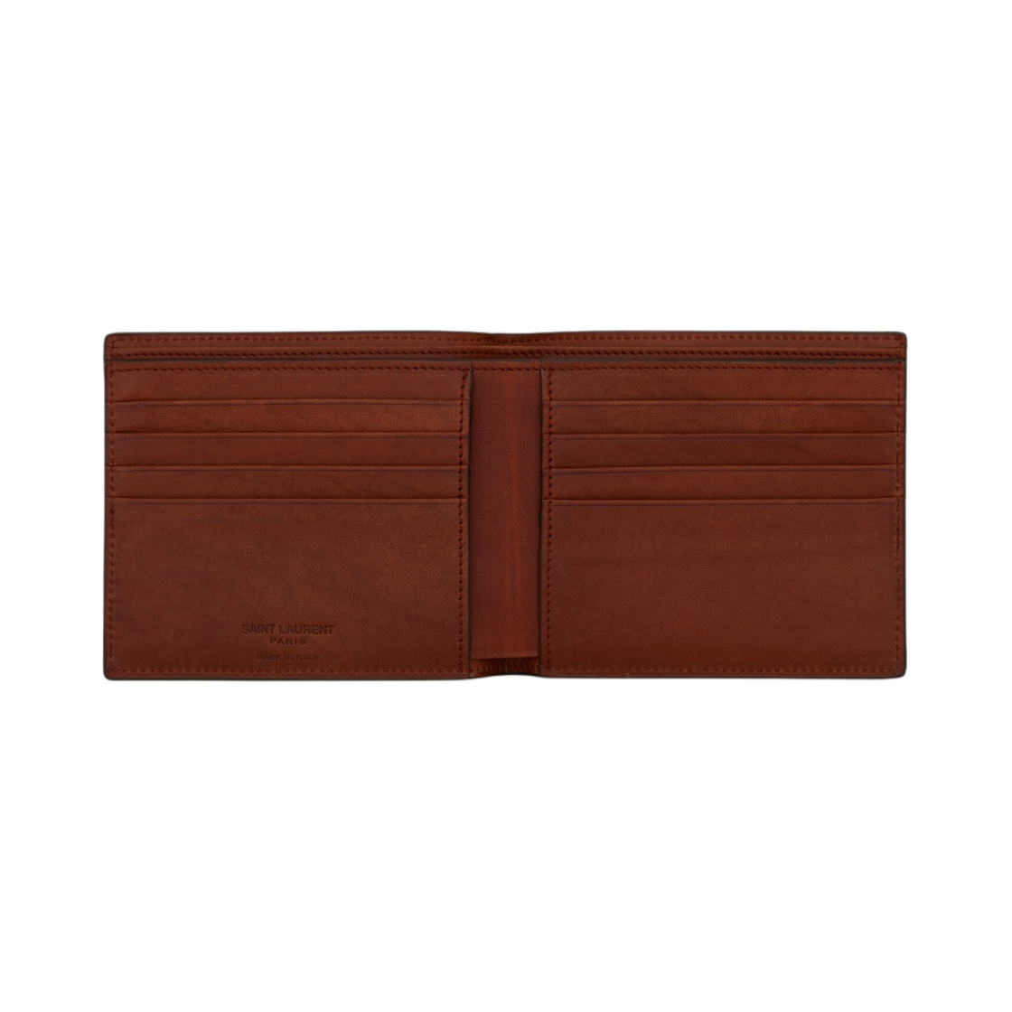 647151-2UY2W-2166/647151-FABLK-2166 Saint Laurent Le Monogramme East/West Wallet in Monogram Canvas and Smooth Leather Chestnut - #2