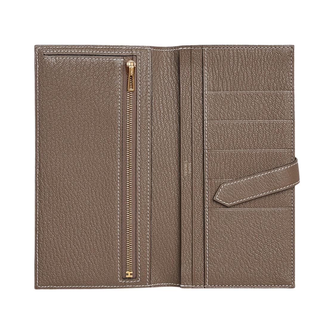 에르메스 베안 장지갑 미조레 고트스킨 & 골드 하드웨어 에뚜쁘(Hermes Bearn Wallet Mysore Goatskin & Gold Etoupe) - 2