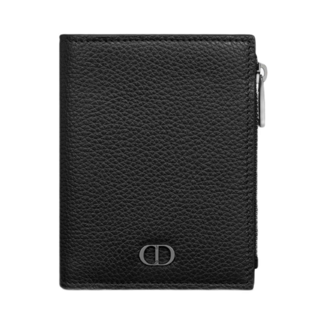 2ESBC319CDI-H00N Dior CD Icon Vertical Compact Cardholder Grained Calfskin Black
