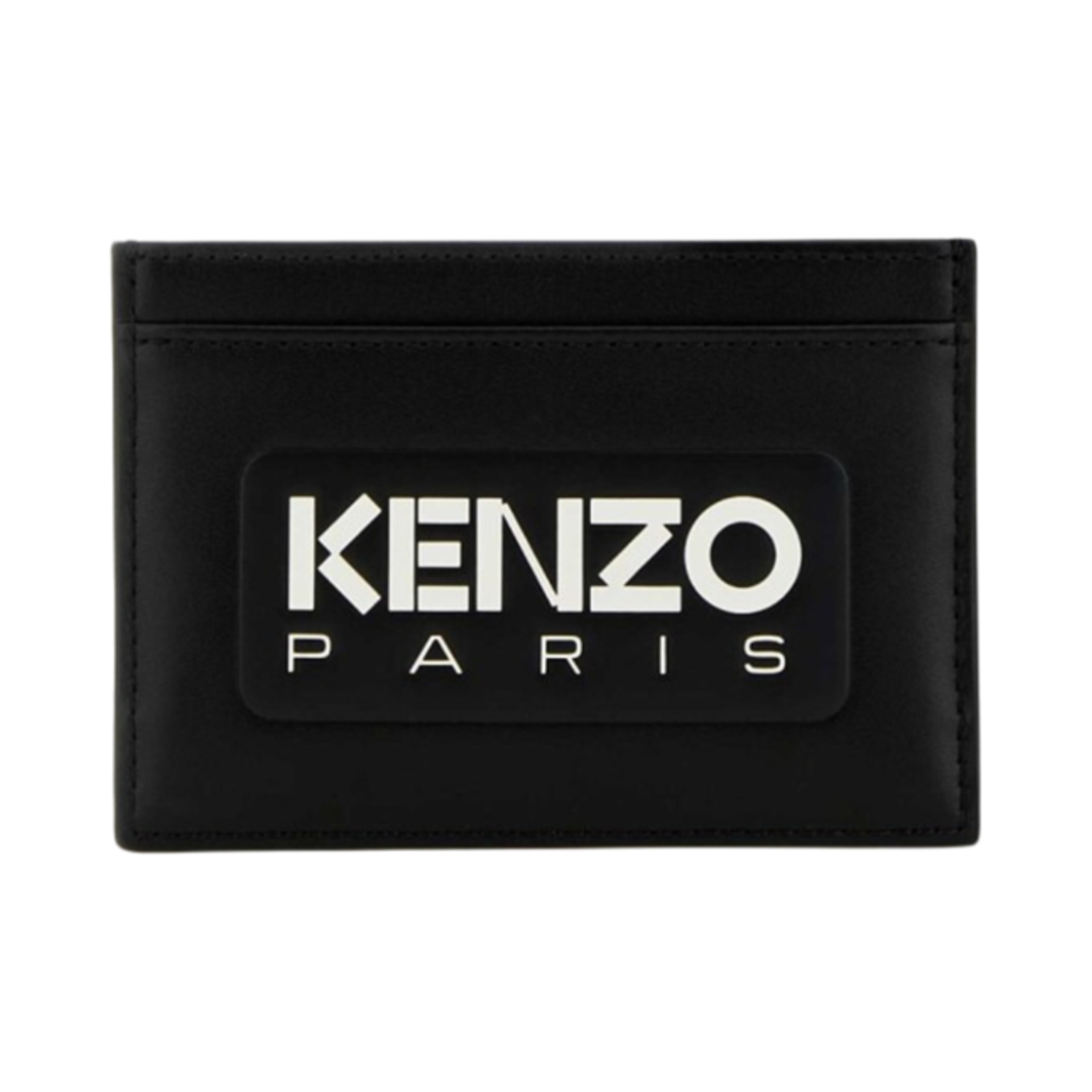 FE58PM820L44-99 Kenzo Logo Emboss Leather Card Holder Black