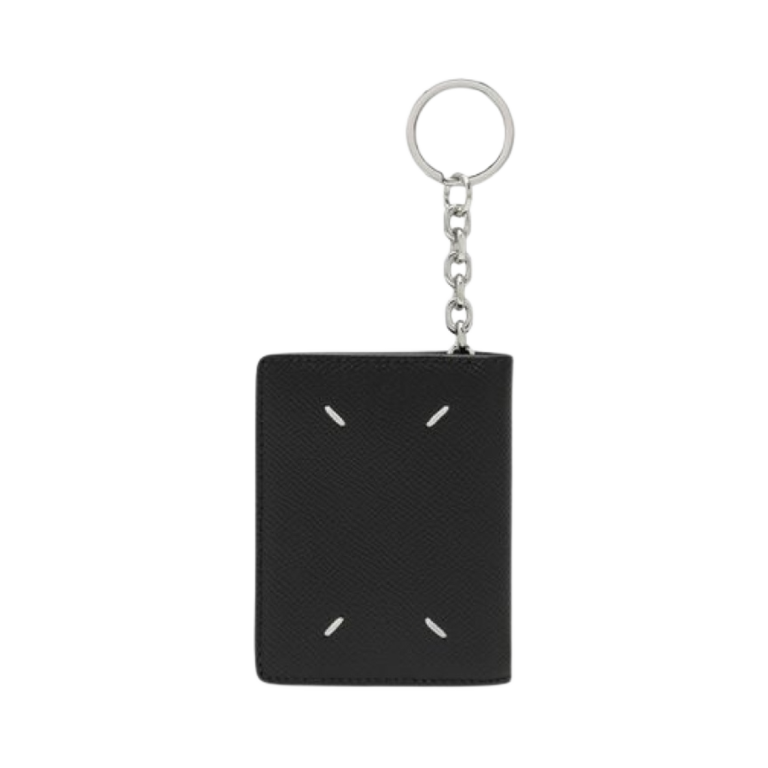 메종 마르지엘라 포 스티치 키링 카드 홀더 블랙(Maison Margiela Four Stitches Keyring Card Holder Black)