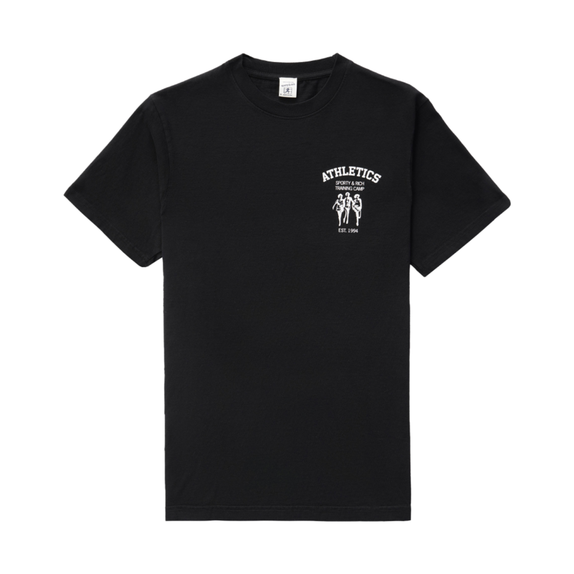 스포티 앤 리치 애슬레틱스 트레이닝 캠프 티셔츠 블랙(Sporty & Rich Athletics Training Camp T-Shirt Black) - 1