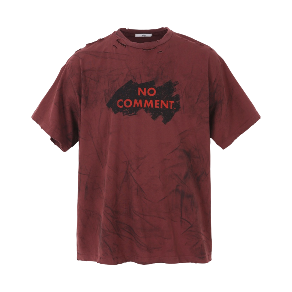 노쿨러스 노 코멘트 티셔츠 버건디(Nos Couleurs No Comment T-Shirt Burgundy)