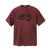 Nos Couleurs No Comment T-Shirt Burgundy