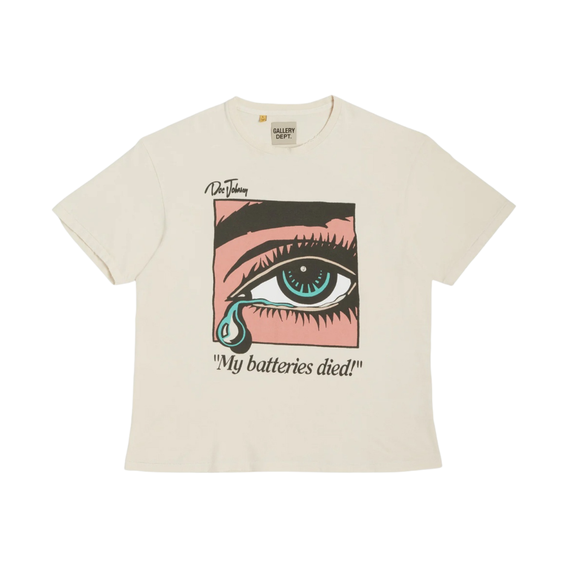 갤러리 디파트먼트 데드 배터리 티셔츠 앤티크 화이트(Gallery Dept. Dead Batteries T-Shirt Antique White) - 1