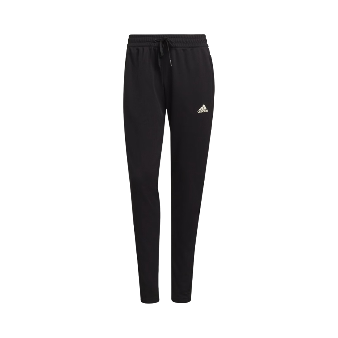 (W) 아디다스 에어로레디 세레노 컷 삼선 슬림 테이퍼드 팬츠 블랙 - KR 사이즈((W) Adidas Aeroready Sereno Cut 3-Stripes Slim Tapered Pants Black - KR Sizing) - 1
