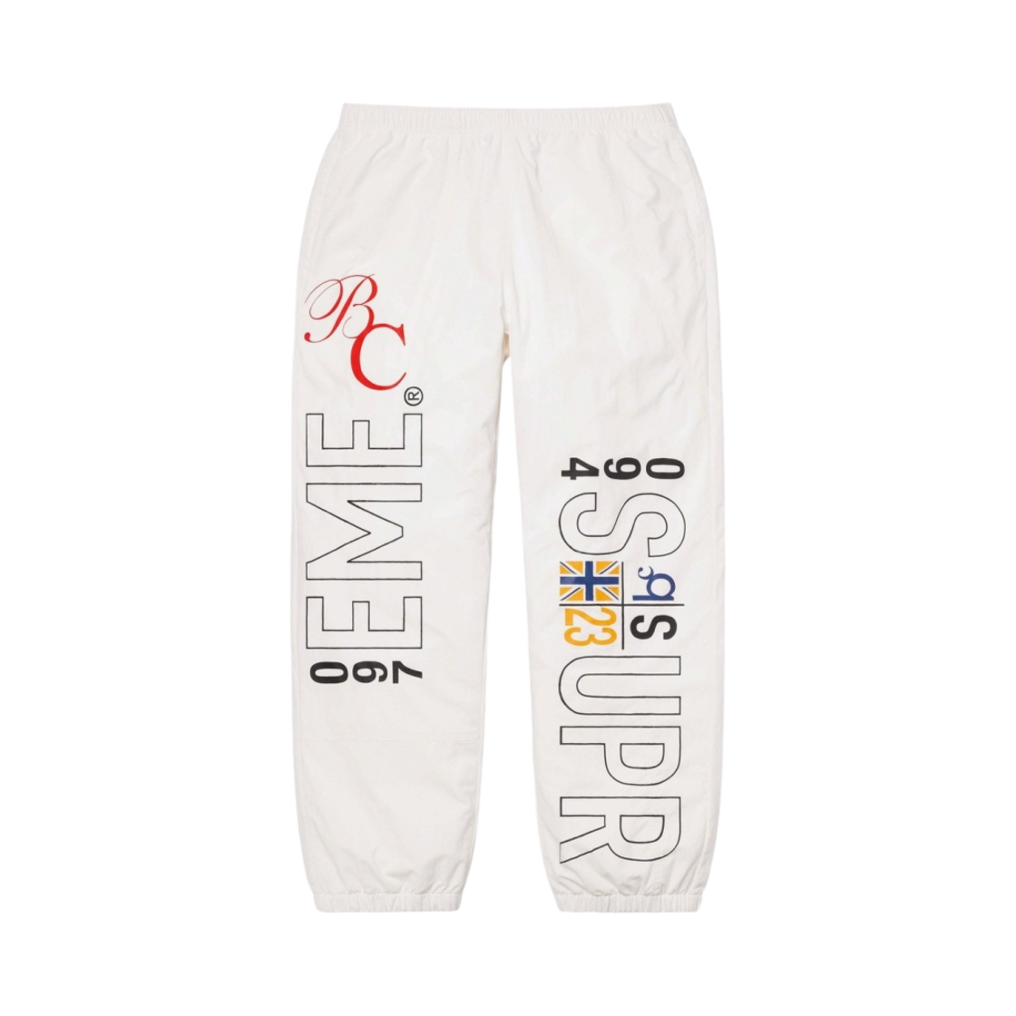 슈프림 x 베르나데트 코퍼레이션 트랙 팬츠 화이트 - 23SS(Supreme x Bernadette Corporation Track Pants White - 23SS) - 1