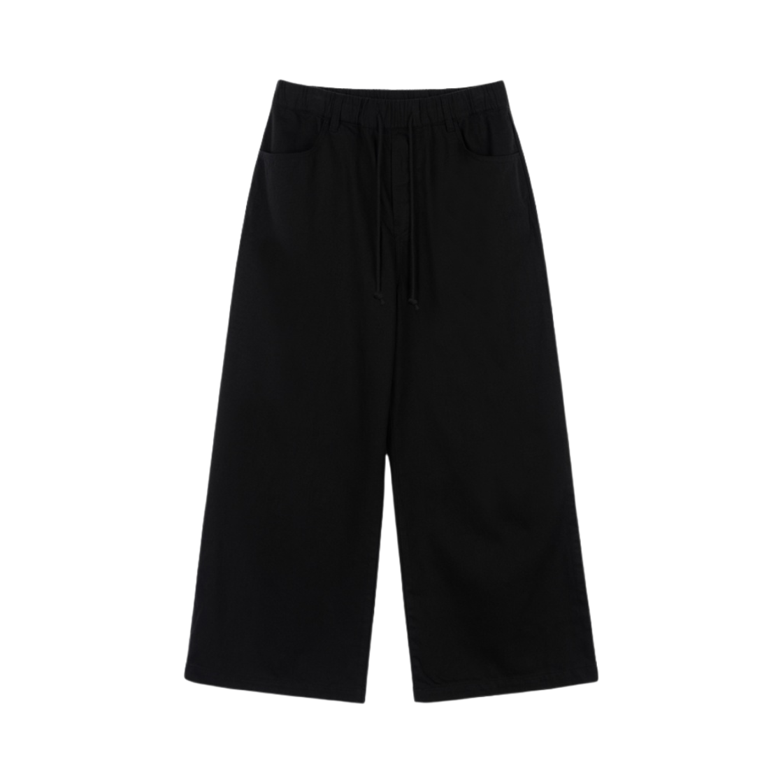 (W) 다이닛 스터드 와이드 팬츠 블랙((W) Deinet Stud Wide Pants in Black)
