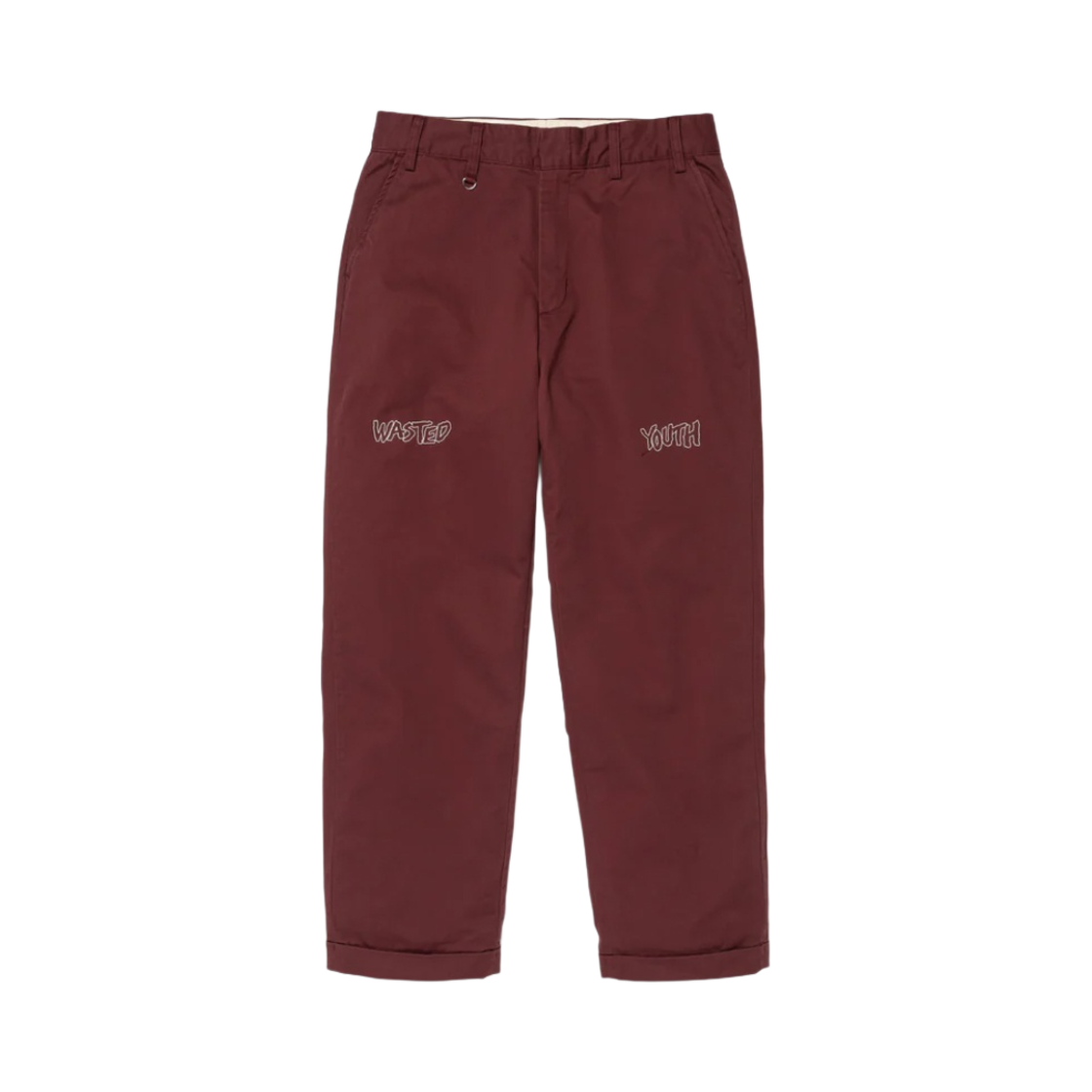 베르디 웨이스티드 유스 치노 팬츠 버건디(Verdy Wasted Youth Chino Pants Burgundy)