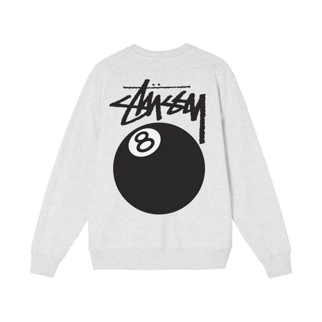 스투시 8볼 크루넥 애쉬 헤더 - 21FW