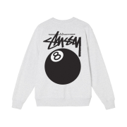 Stussy 8 Ball Crew Ash Heather - 21FW