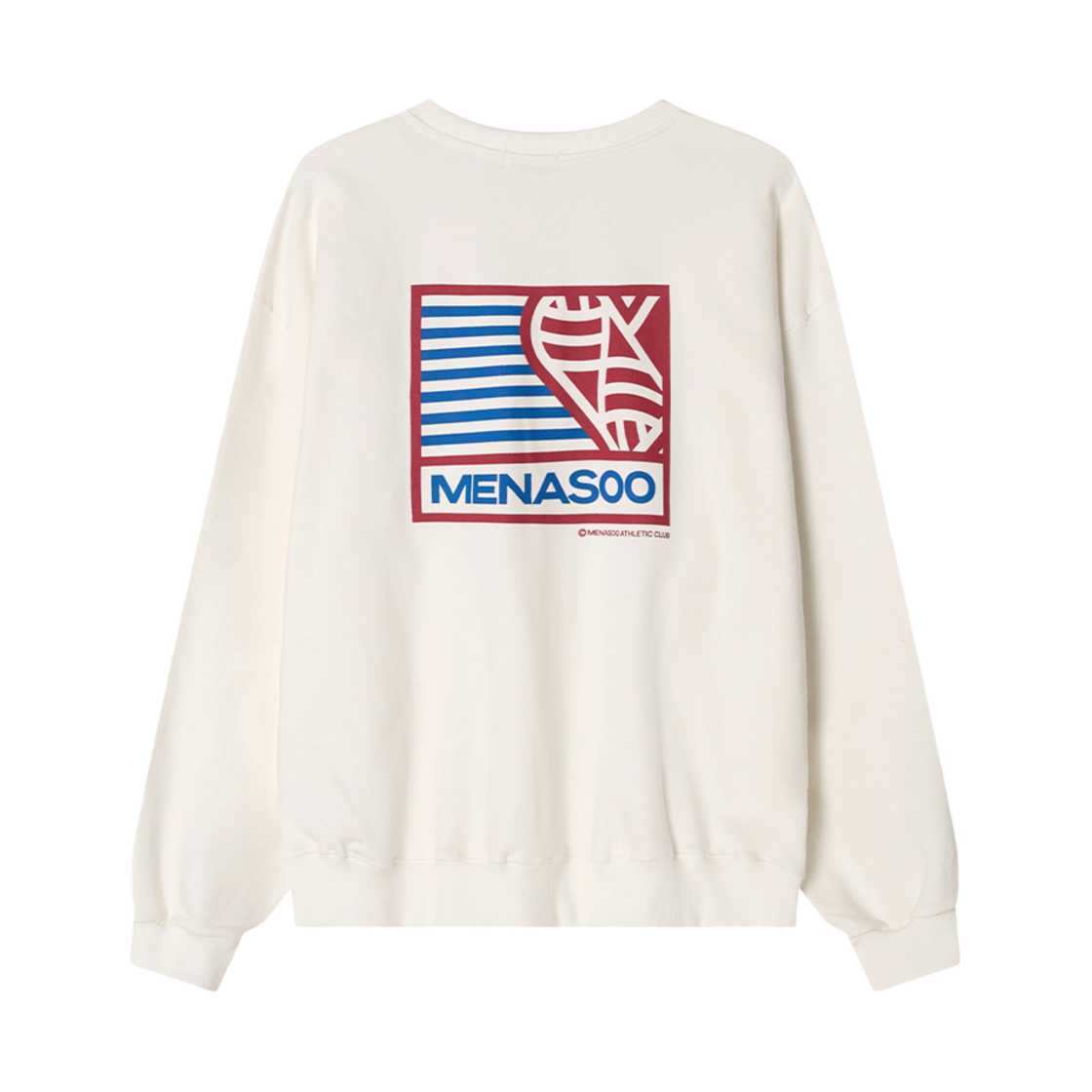 미나수 하트트랙 스웨트셔츠 화이트