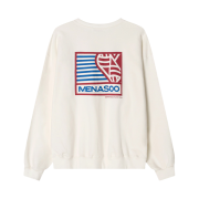 Menasoo Hearttrack Sweatshirt White