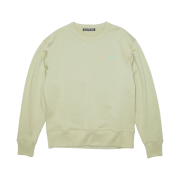 Acne Studios Fairview Face Crewneck Sweatshirt Eucalyptus Green