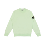 Stone Island 63051 Cotton Fleece Garment Dyed Sweatshirt Light Green - 23SS