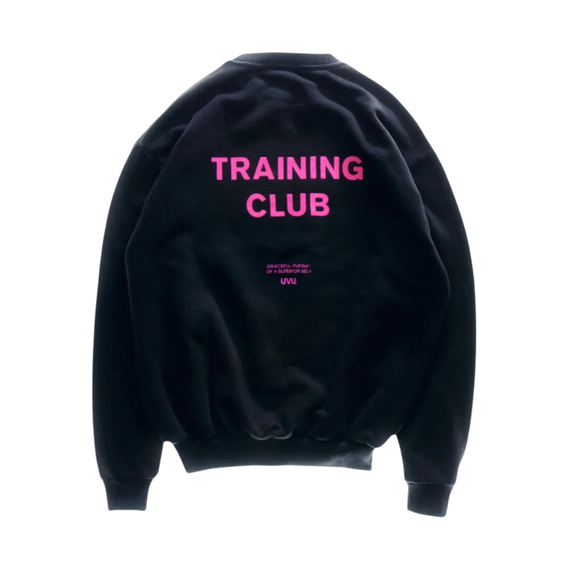 UVU 트레이닝 클럽 스웨트셔츠 블랙 핑크(UVU Training Club Sweatshirt Black Pink) - 1