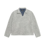 Stussy Wool Blend Sherpa Pullover Cloud