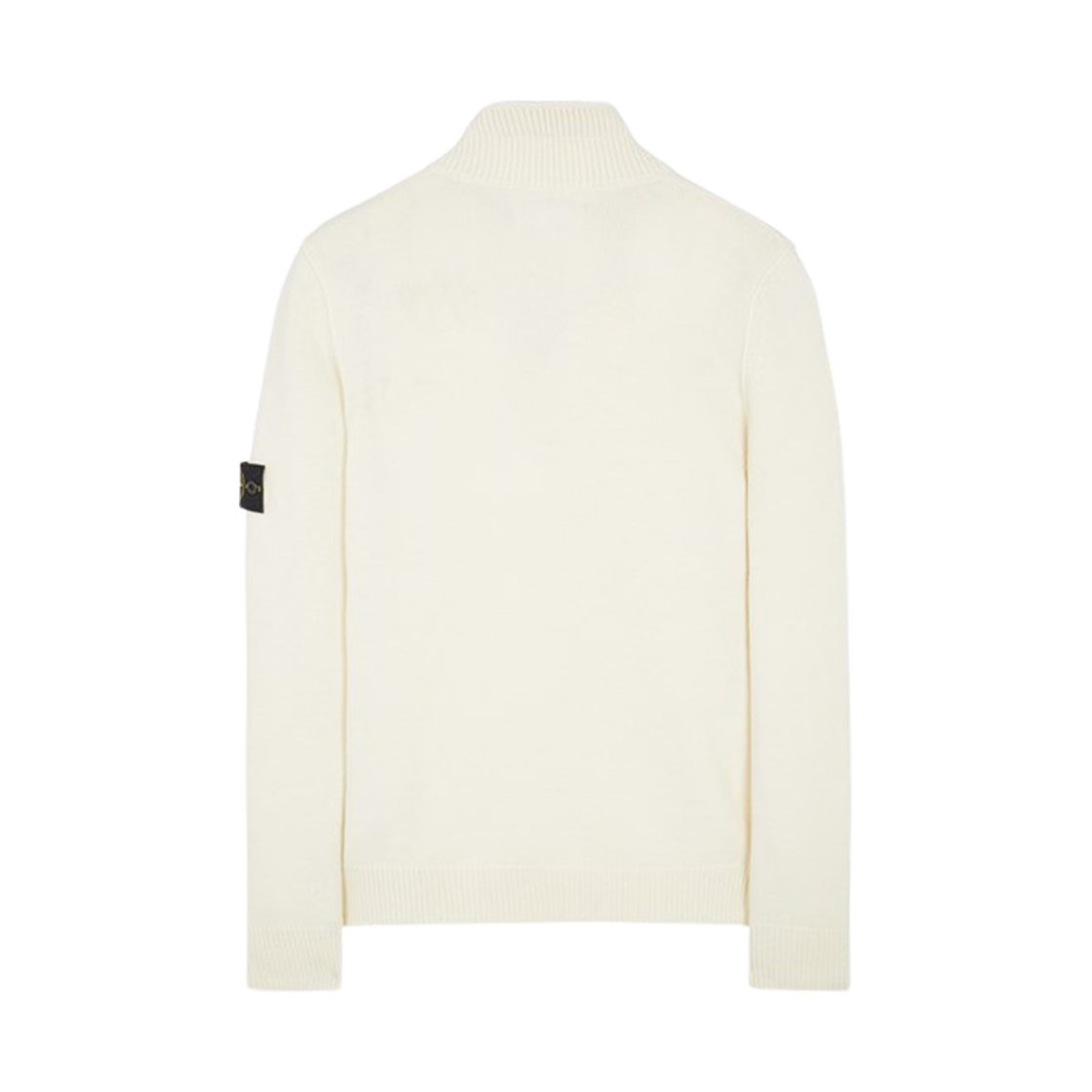 스톤 아일랜드 540A3 하이 넥 하프 버튼 램스울 니트 내츄럴 화이트 - 23FW(Stone Island 540A3 High Neck Half Button Lambswool Knit Natural White - 23FW) - 2