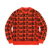 Supreme Fuck Sweater Orange - 22SS
