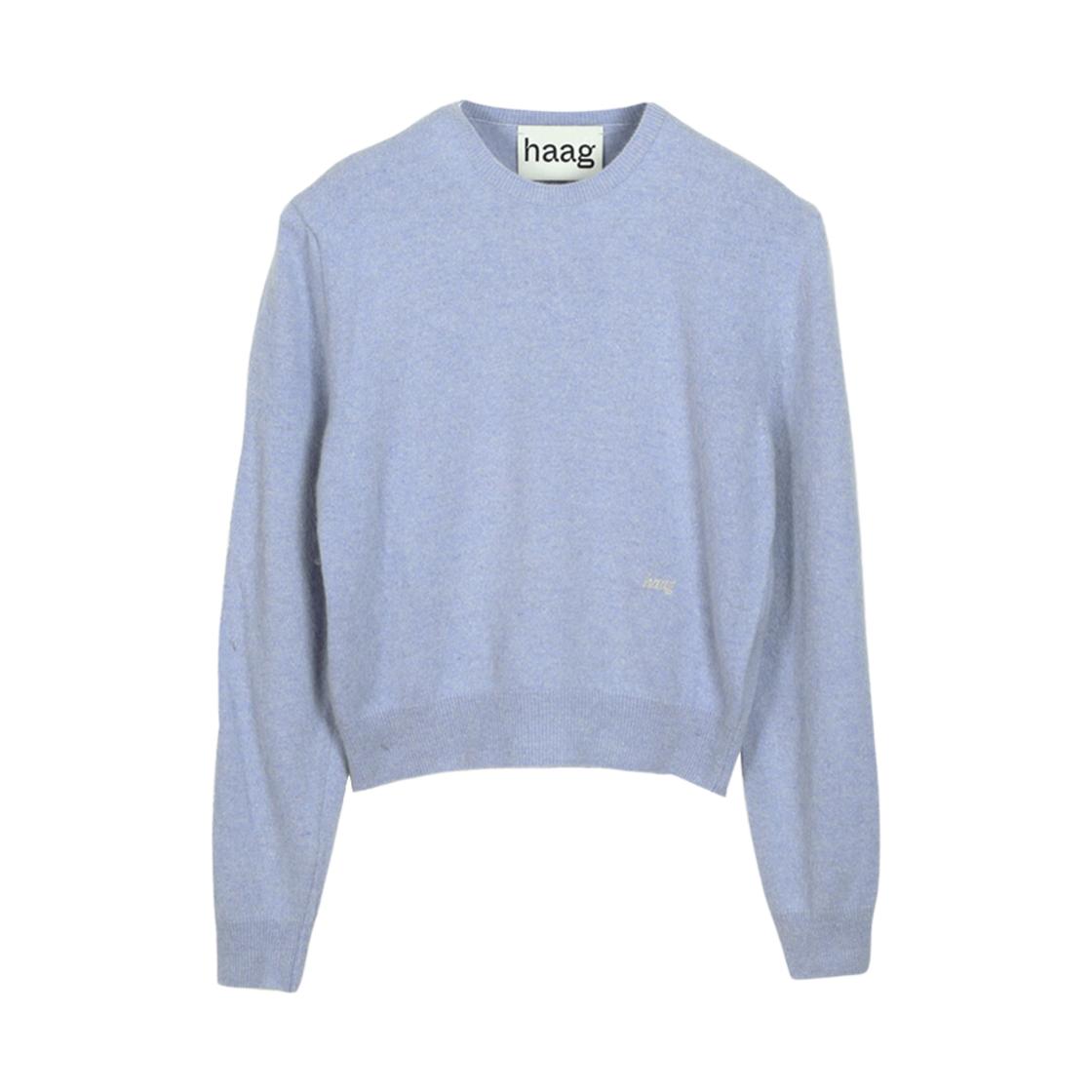 (W) 헤이그 어 라쿤 라운드 니트 블루((W) Haag A Raccoon Round Knit Blue)