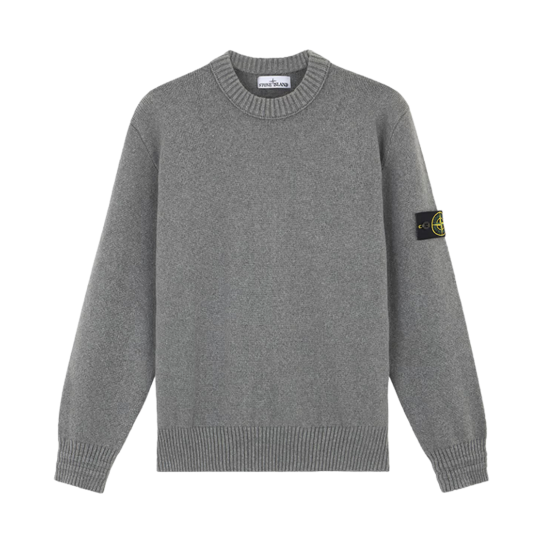 8115506A2-V0M64 Stone Island 506A2 Winter Cotton Loose Fit Crewneck Sweater Dust Grey Melange - 24FW