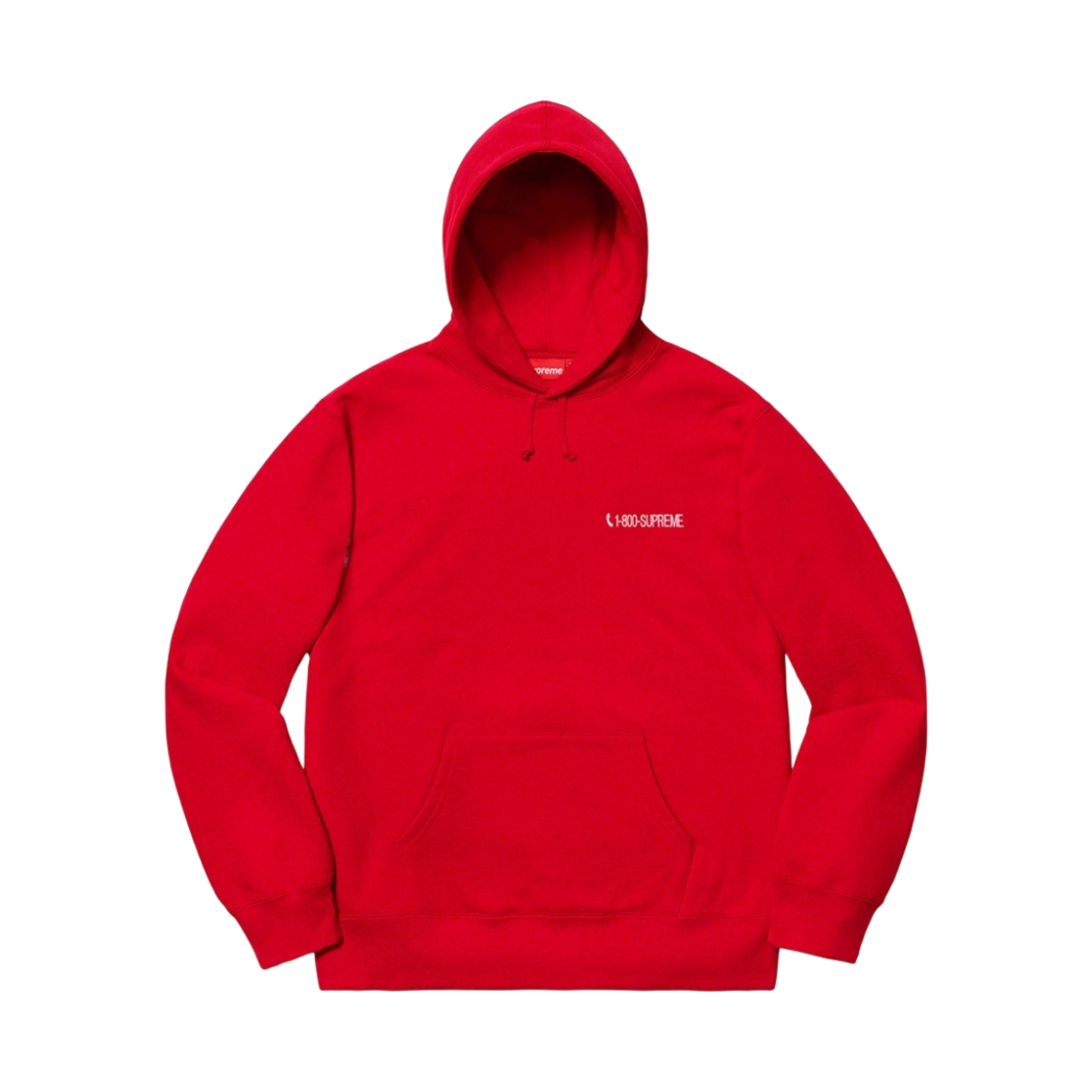 슈프림 1-800 후드 스웨트셔츠 레드 - 19FW(Supreme 1-800 Hooded Sweatshirt Red - 19FW) - 1