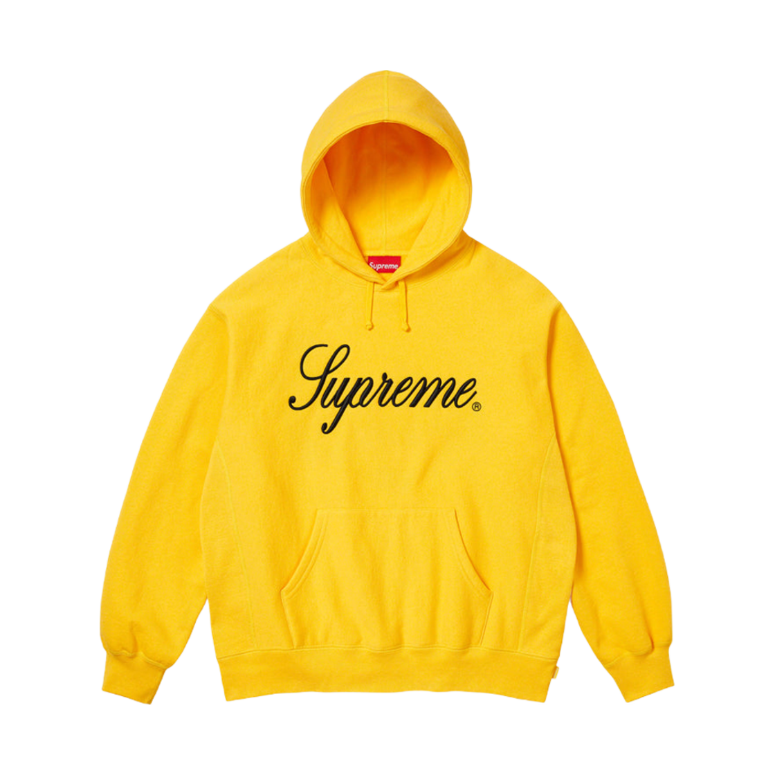 슈프림 레이즈드 스크립트 후드 스웨트셔츠 옐로우 - 23FW(Supreme Raised Script Hooded Sweatshirt Yellow - 23FW) - 1