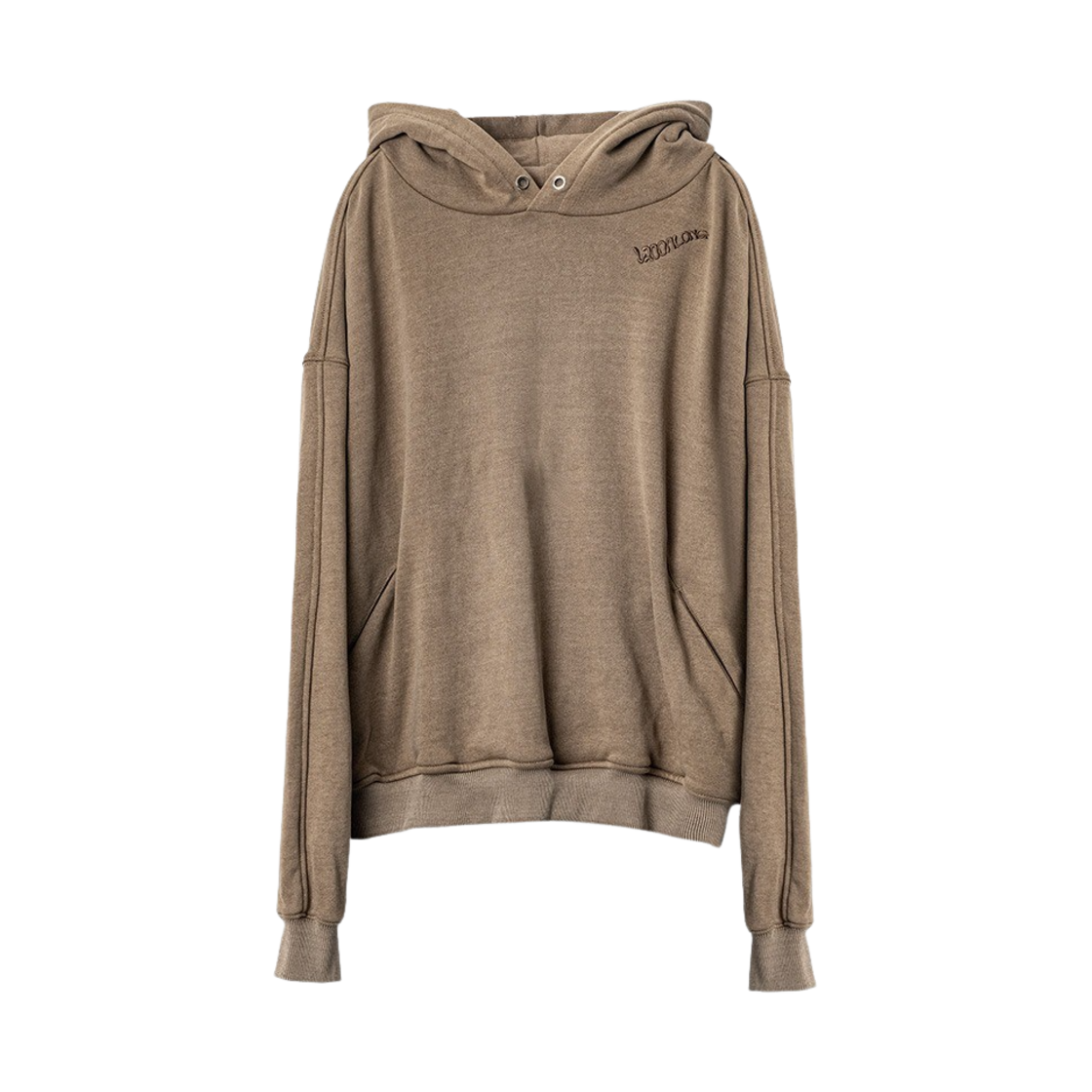 WL243JHD01UDBE MELLOW Oblique Line Hood Dark Beige