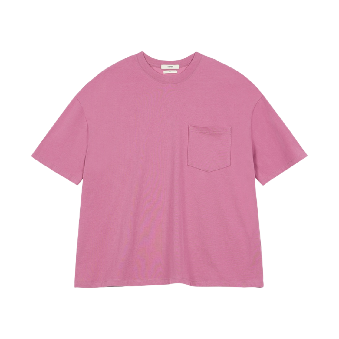 - (W) Deinet Boxy Basic Pocket T-Shirt in Pink