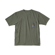 Kapital 20 Jersey Pennant T-Shirt 4 Flags Khaki