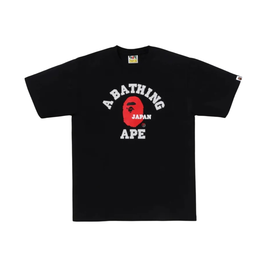 베이프 재팬 컬리지 티셔츠 블랙(BAPE Japan College T-Shirt Black)