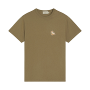 Maison Kitsune Chillax Fox Patch T-Shirt Light Khaki