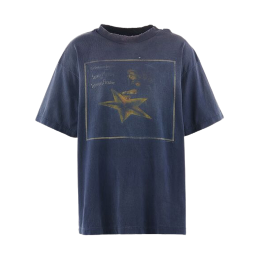 YS1-0000-C03 Saint Mxxxxxx x Cactus Plant Flea Market Star S/S T-Shirt Navy