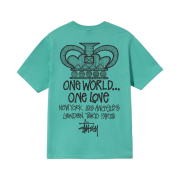 Stussy One World T-Shirt Green