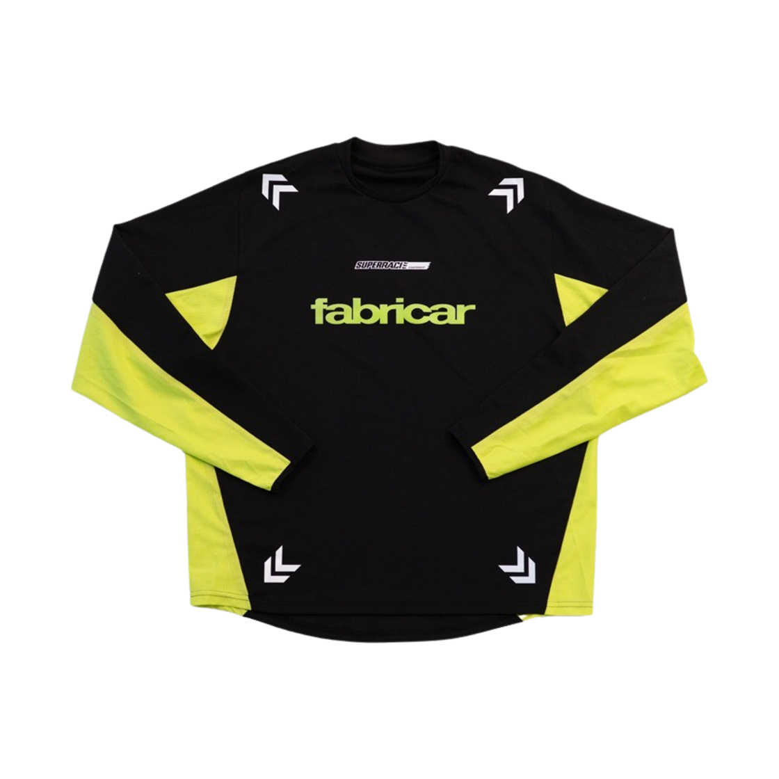 [KREAM 단독 / 예약 배송] 파브리카 X 슈퍼레이스 레이싱 져지 블랙 네온그린([KREAM 단독 / 예약 배송] Fabricar x SUPERRACE Racing Jersey Black Neon Green)
