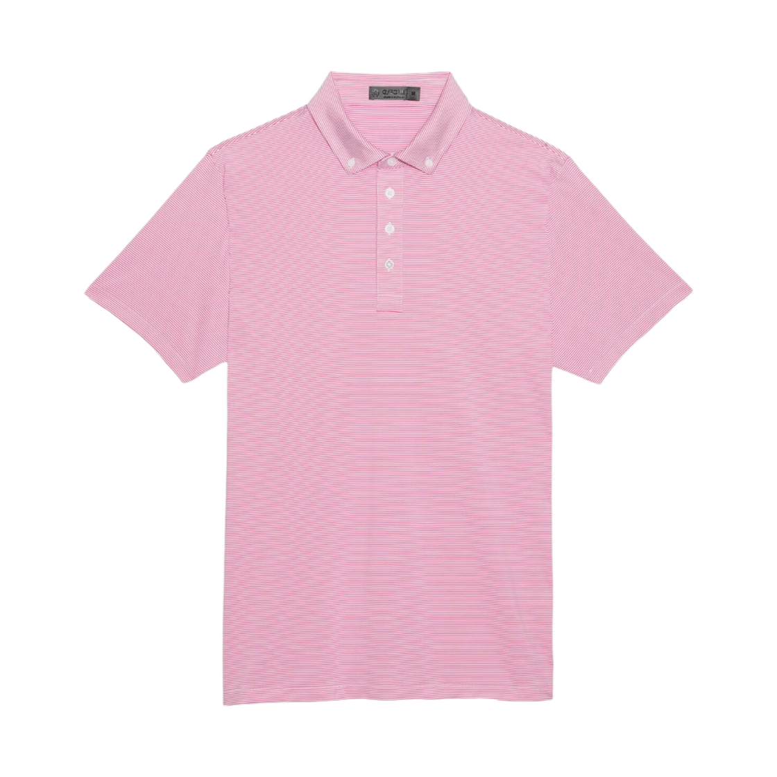 지포어 피더 스트라이프 테크 저지 슬림핏 폴로 아젤리아(G/Fore Feeder Stripe Tech Jersey Slim Fit Polo Azalea) - 1