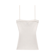 (W) Courreges Rib Tank Top White