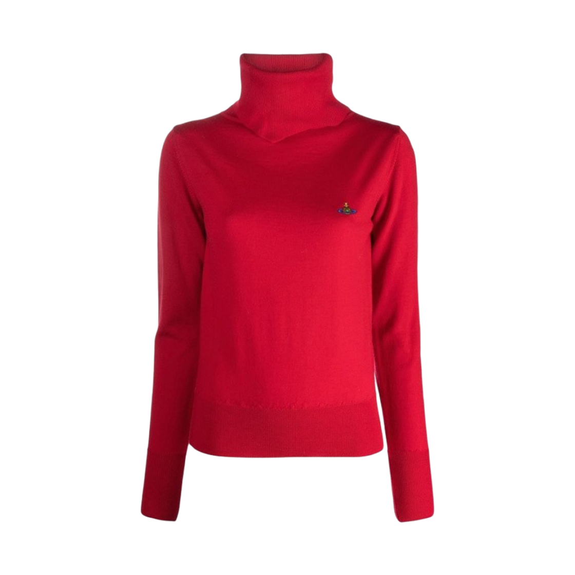 (W) 비비안 웨스트우드 줄리아 하이 넥 니트 레드