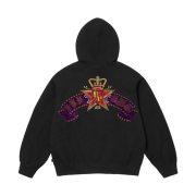 Supreme Crest Zip Up Hooded Sweatshirt Black - 25SS